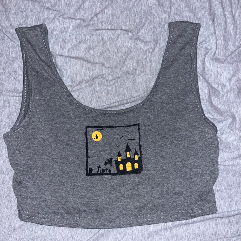 halloween graphic tank
